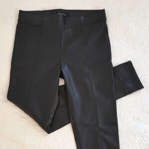 Stoosh Faux Leather Pull On Leggings Pants /Size L